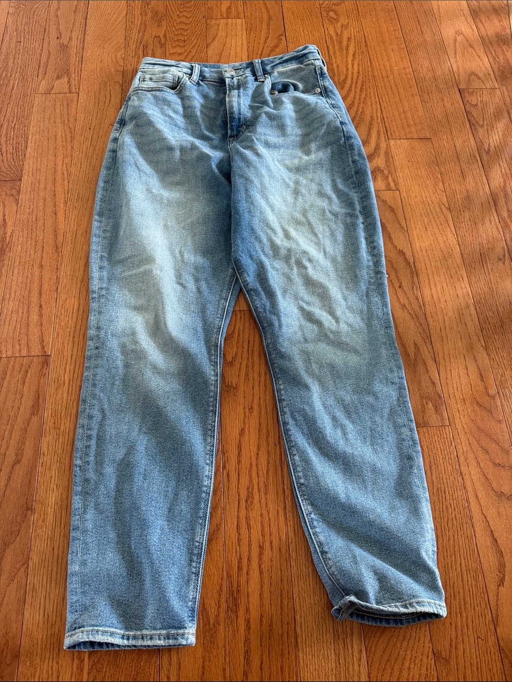 Classic Light Blue curvy mom jeans